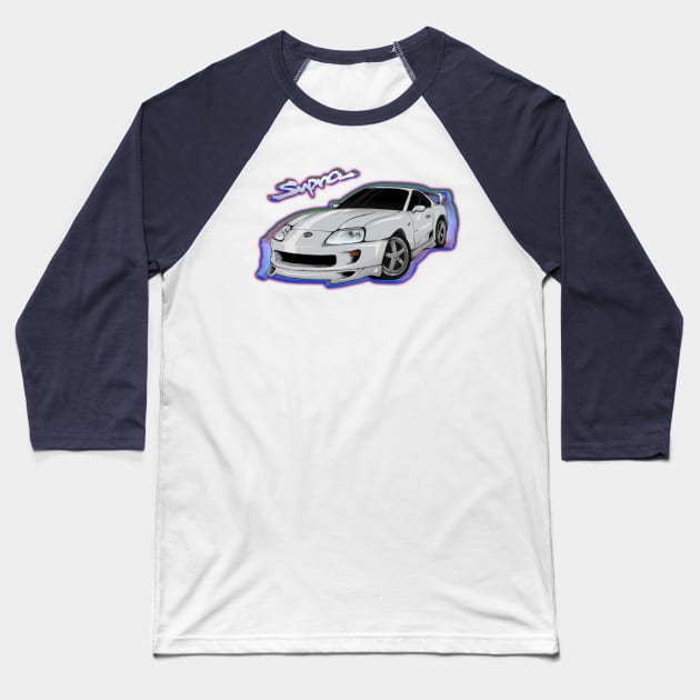 Toyota Supra Baseball T-Shirt by gtr